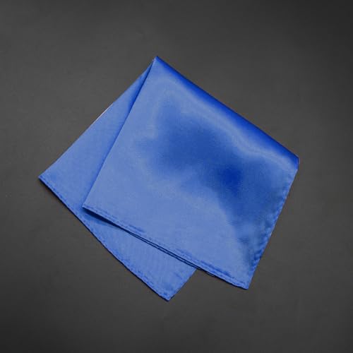 Image of Satin Mens Pocket Square with Holder, 11.8'' Suit Handkerchiefs for Men Wedding Business Casual