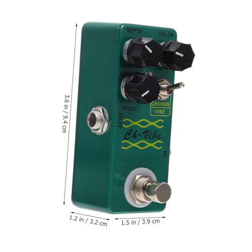 Vibrato effet pour guitare mini pédale modulation verte accessoire - 2