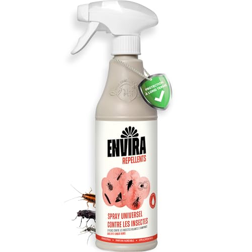 Envira Insecticide Universel - Spray insecticide très efficace avec protection longue durée - Insecticide à base d'eau - également efficace contre les...
