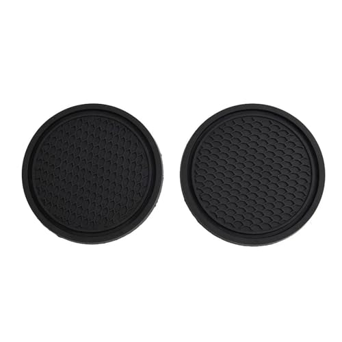 Dessous de verre silicone noir pour stopper les vibrations du porte-gobelet de voiture