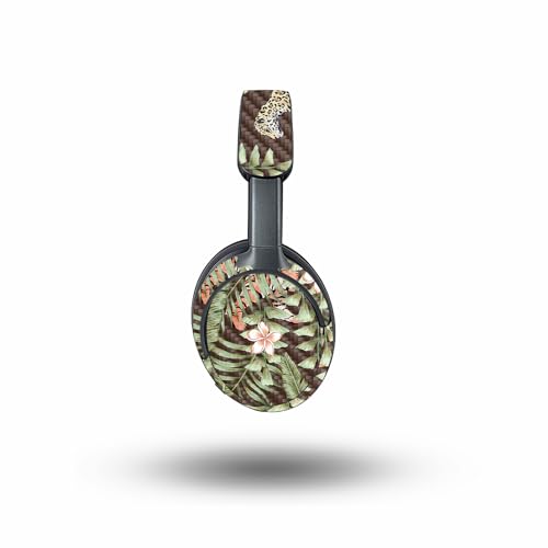 Image of MightySkins Carbon Fiber Skin Compatible with Bose QuietComfort Ultra - Tiger Jungle | Protective, Durable Textured Carbon Fiber Finish | Easy to Apply