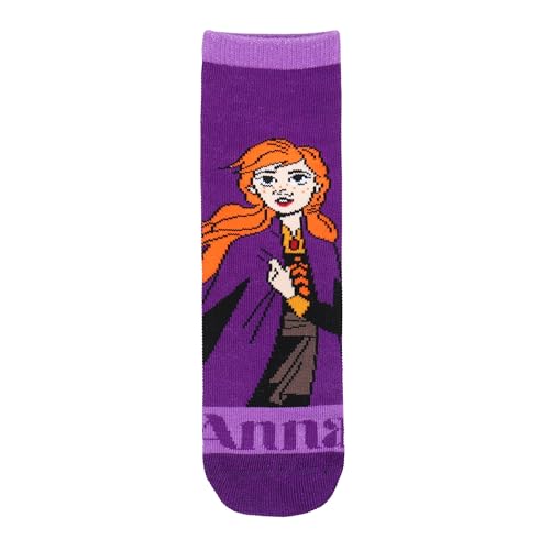 Eiskönigin 2 Mädchen Socken Strümpfe 4er Pack Anna und Elsa Spardose als Geschenkverpackung (DE/NL/SE/PL, Numerisch, 27, 30, Regular, Hellblau)