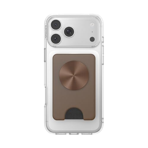 Image of PopSockets Kick-Out Wallet for MagSafe, Adjustable Kickstand, Magnetic Stand, Neutral - Cocoa Radial