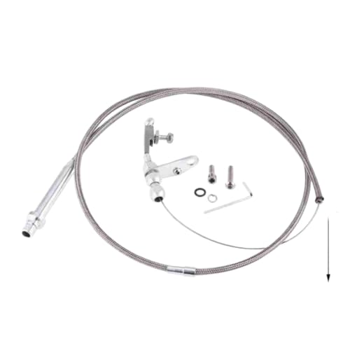 Cable de aceleración flexible TH350 con funda trenzada de acero inoxidable 6
