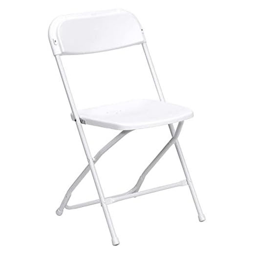 TentandTable Heavy Duty Poly Plastic Stackable Folding Chairs | White | for Event, Banquet, and Wedding| 300-Pound Capacity | 140 Pack