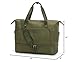 Missnine Weekender Bag for Women, Foldie Travel Bag Expandable with Shoes Compartment Travel Duffel 50L Carry on Overnight Gym