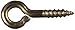 Stanley N118-687 Solid Brass Small Screw Eye44; 7 Pack