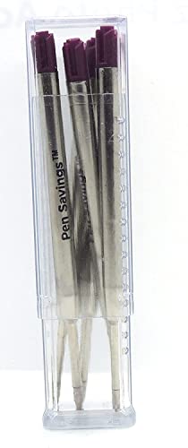 Pen Savings Ballpoint Pen Refills Compatible With Parker Ballpoint Pens, Purple Gel Ink, .7Mm, 5 Pack, Smooth Writing, Quick Drying, Universal G2 Replacement #TOP4