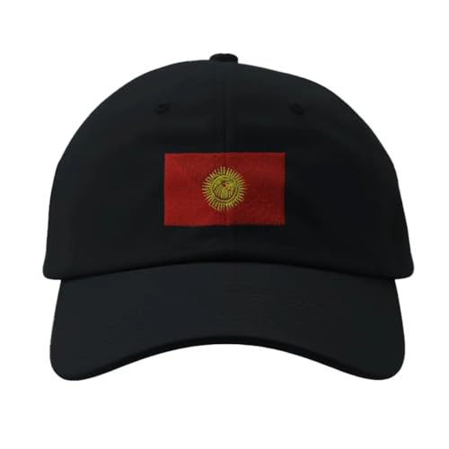 Casquette Drapeau Kirghizistan Noir pour vos voyages et sorties en plein air