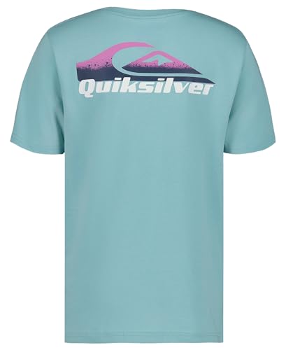 Image of Quiksilver Boys' Short Sleeve Logo Graphic T-Shirt, Soft & Comfortable, Regular Fit