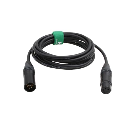 Cable XLR 4 pines de 5 pies para extender fuente de alimentación de batería a cámaras ARRI RED y Sony