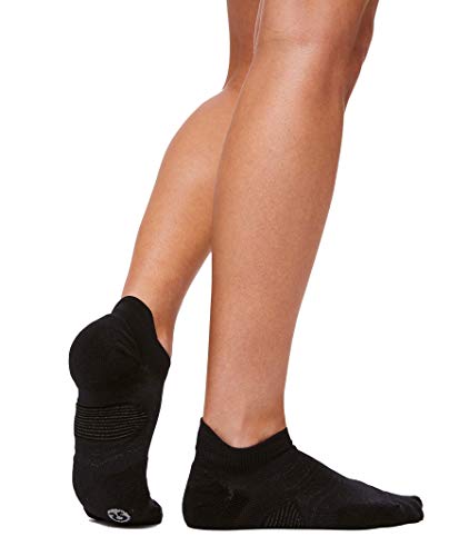 Lululemon Speed Tab Sock Silver (Black, S/M)