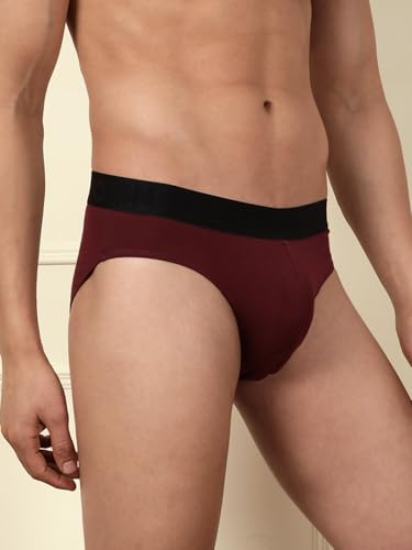 Image of WROGN Men's Pack of 2 Cotton Spandex Briefs | Comfort Fit