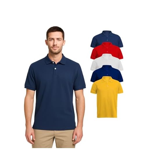 Kit Com 5 Camisa Gola Polo Algodão Cores Sortidas (BR, Alfa, G, Regular, Colorido)