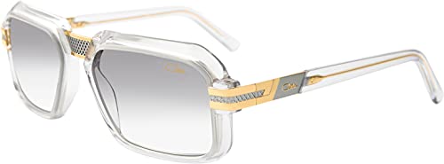 Cazal Men's 8039 Crystal and Gold Grey Lens Luxury Sunglasses