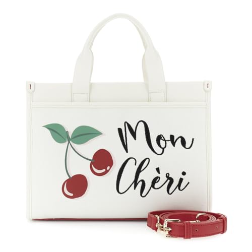 Sac cabas en toile et nappa CAFèNOIR : alliance de toile brodée et finitions haut de gamme