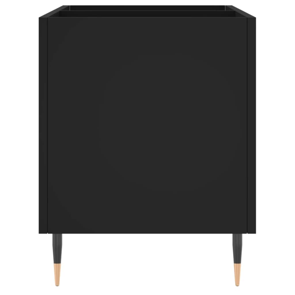 Armadio per dischi in legno, 74,5 x 38 x 48 cm, con gambe in ferro, spazioso scaffale per vinile, CD, DVD, HiFi, credenza e parete soggiorno, stabile armadio multimediale per soggiorno