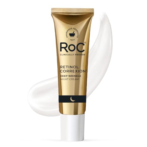 RoC Retinol Correxion Deep Wrinkle Night Cream Mini, Face Moisturizer 0.5oz