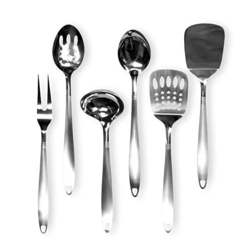 Chef Craft Select Kitchen Tool and Utensil Set, 6 Piece Set, Stainless Steel by Chef Craft - Used condition - US$16.36