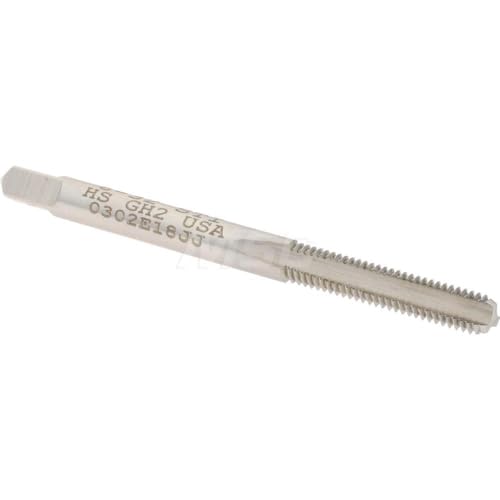 Hertel High Speed Steel Hand STI Tap, #6-32 UNC, H2, 3 Flutes, Bottoming Chamfer, 2-3/8