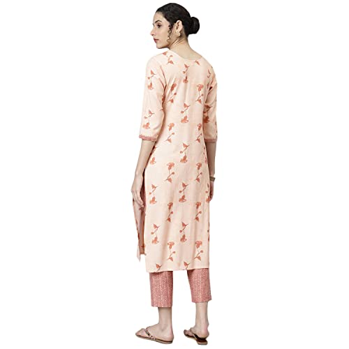 Image of NAINVISH Cotton Blend Kurti Kurta Pant for Womens | Kurtas Pant for Women | Womens Kurta Kurti Set | Best Kurtas Set for Women