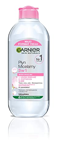 Garnier Skin Naturals - Líquido micelar 3 en 1 para pieles sensibles, 700 ml