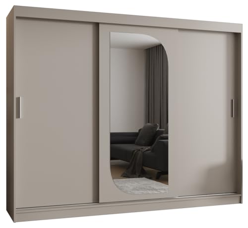ABIKSMEBLE Armoire Porte coulissante Ultra - Armoire Chambre - Dressing Chambre Adulte - Penderie Vetement Dressing - Garde Robe - Placard Chambre - 3 Portes -...