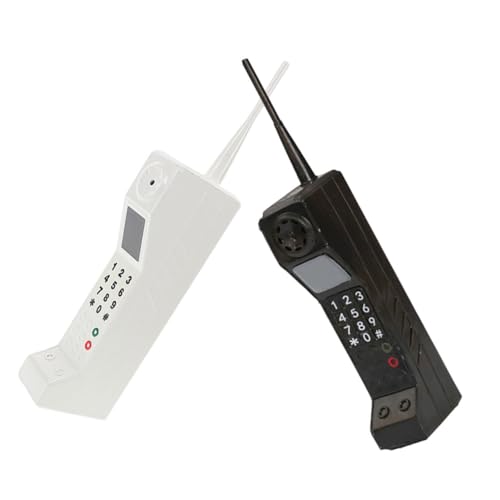 Téléphone factice vintage lot de 2 briques rétro POPETPOP pour décoration de bureau