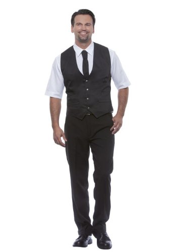 Karlowsky Unisex Service & Gastronomie Servier Kellner Weste Kai WM2 Black 62 (XXL)