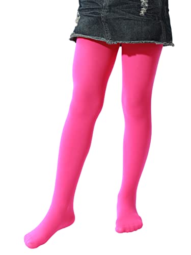 Image of EVERSWE Girls Semi Opaque Footed Tights, Microfiber Tights