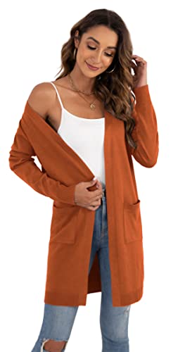 Image of VIISHOW Women's Classic Cardigans Long Sleeve Open Front Casual Knit Cardigan Sweaters Coat Soft Outwear