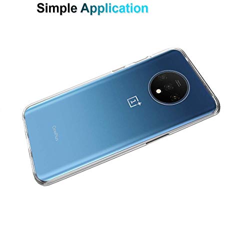 Image of COVERBLACK Rubber Silicone Back Cover for OnePlus 7T - Transparent
