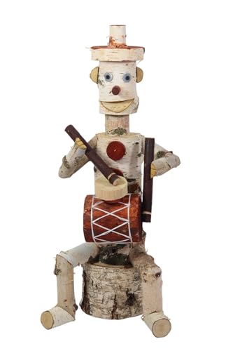 Holzfigur für Garten aus Birke SPIELER TALER 55cm Gartenschmuck