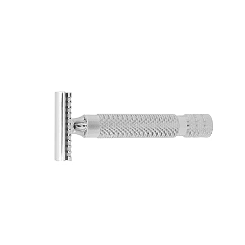 IWOWHERO Men Razor Double Safety Razor Stainless Steel Close Clean Shave for Home Use
