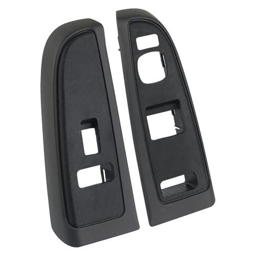 Window Control Switch Bezel Cover for Driver & Passenger Door Panel Compatible with Chevy Silverado, GMC Sierra 1500 2500 HD 3500 Door Switch Panel 2004-2007 89045124