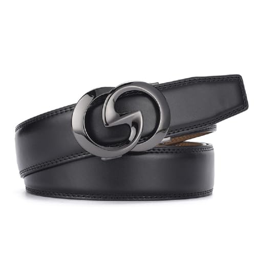 Mens Designer Ratchet Belts for Casual Jeans,Leather Belts with Automatic Slide Buckle2