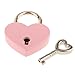 3 Pcs Small Metal Heart Shaped Padlock Mini Lock with Key for Jewelry Storage Box Diary Book,Pink