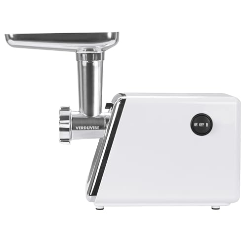 Generic VERDUVIBE Electric Meat Grinder, Heavy Duty Meat Mincer, Sausage Stuffer Maker, Food Grinder with Sausage & Kubbe Kit, 2 Grinder Plates, small