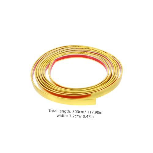 Moldura adhesiva flexible para paredes y techos color dorado miniatura 2