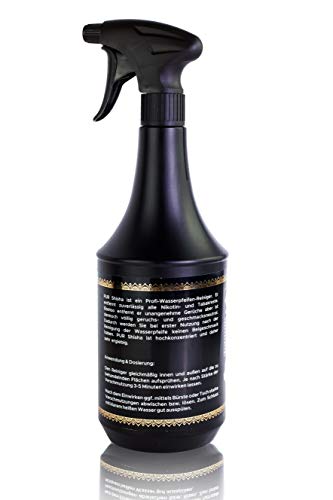 PUR - Komplettlösung für Bowl, Schlauch und Rauchsäule - Wasserpfeifen Reinigungsspray 1L ca. 2000 Sprühstöße - Extrem… – Bild 4