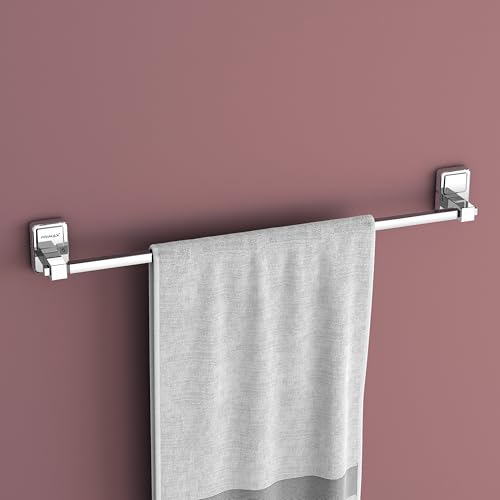 Image of Plantex (Primax) 304 Grade Stainless Steel 24 inch Towel Hanger /Holder for Bathroom /Single Towel Rod /Towel Bar /Towel Stand /Bathroom Accessories Pack of 1, Darcy (Chrome)