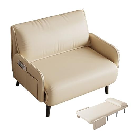 Sofá cama convertible con colchón de esponja, silla plegable con respaldo para sala de estar, dormitorio, espacios pequeños