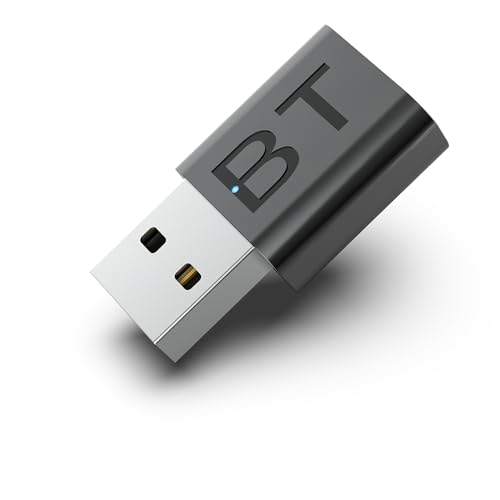 QOFOWIN Mini 2-in-1 USB Bluetooth Receiver,5.4 Wireless Audio Adapter 3.5mm Car Kit…