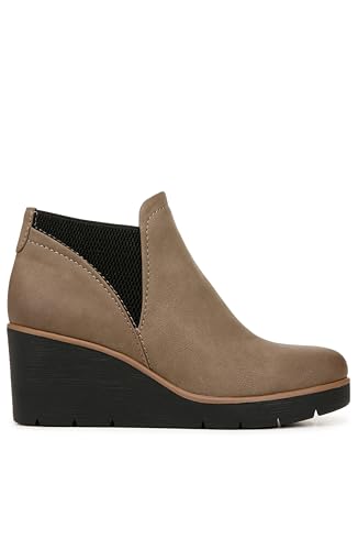 Naturalizer SOUL Womens Affirm Water Resistant Wedge Ankle Bootie Taupe 9.5 W4