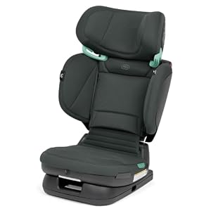Peg Perego Viaggio Flex 120 Booster, 4D Total Adjust for Safety & Comfort, No Armrests, Compact Fold for Travel, 18.1-54.4 kg, Made in Italy, Metal (Sage Green)