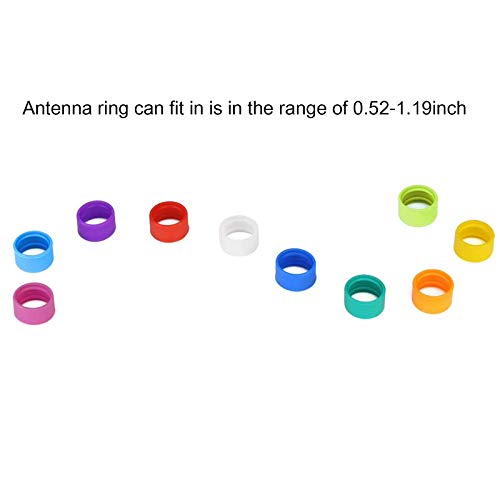 Image of Retevis RT22 /H-777 Two Way Radio Antenna Rubber Ring Color Bands, 10 Pack