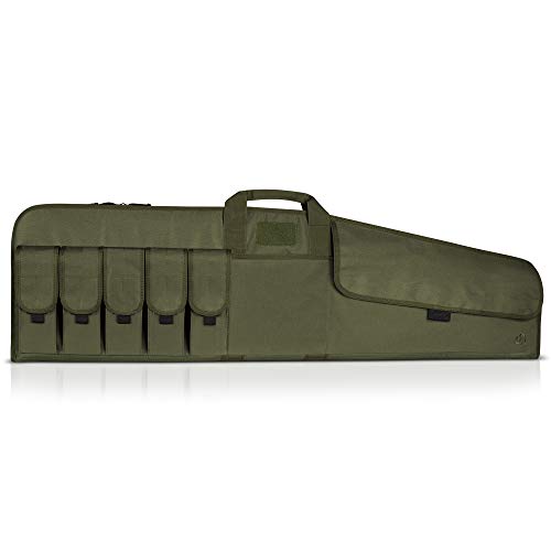 Savior Equipment The Patriot 35" Tactical Single Long Gun Bag Soft Case w/Padded Handle Carrier, 35 Inch Olive Drab Green