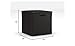 Suncast 30 Gallon Resin Outdoor Patio End Table Storage Box, Java, Made in the USA