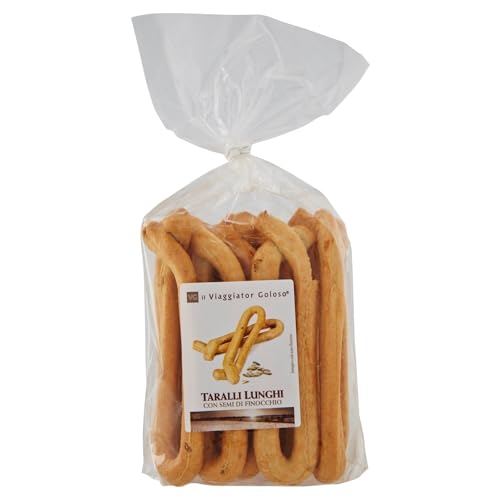 il Viaggiator Goloso Selezion Taralli Lunghi con Semi di Finocchio, 500g