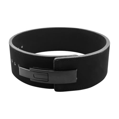 Flexz Fitness Lever Weight Lifting Belt Leather - 10MM 13MM Powerlifting Gym Belts for Men & Women -